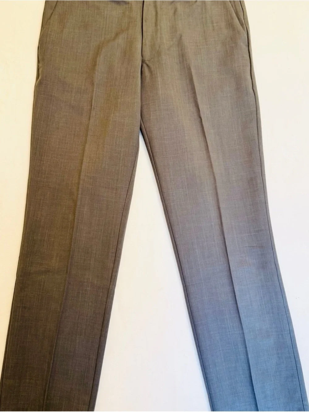 Van Heusen Men's Light Gray Flat Front Dress Shorts